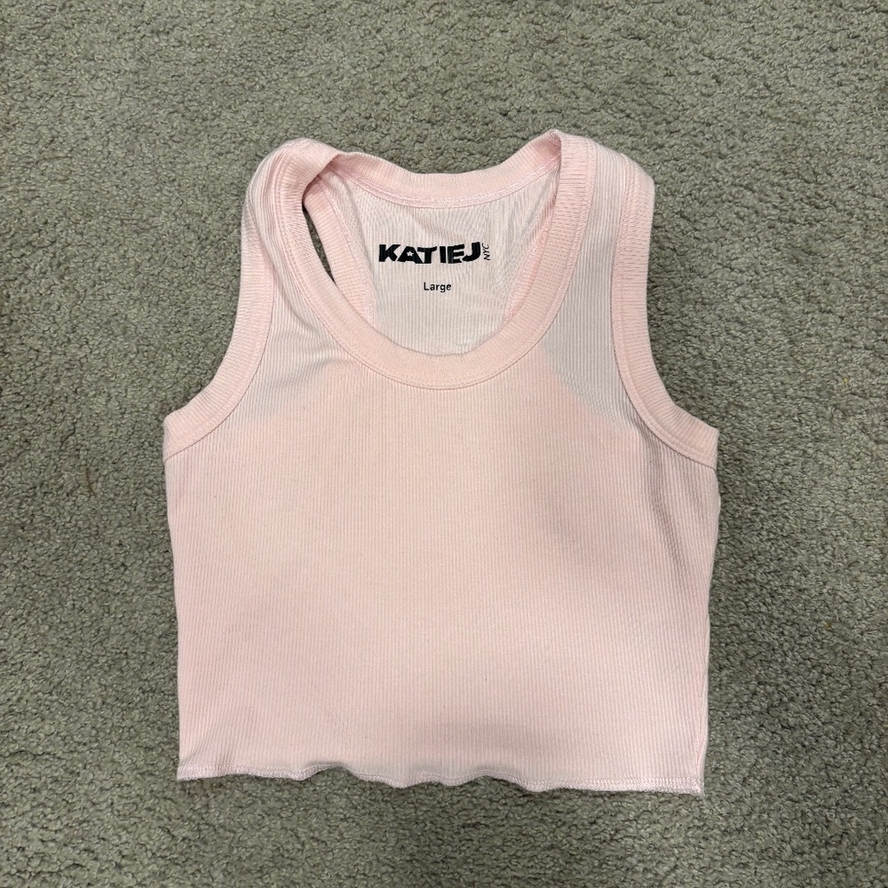 Large pink katie j nyc tank top